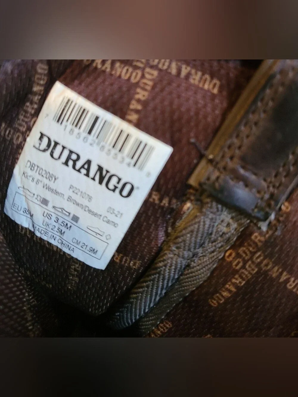 Lil Durango Western Cowboy BOOTS/Digital Camo